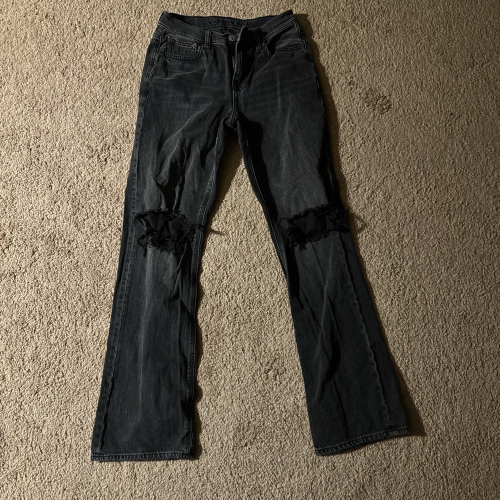 American Eagle Outfitters Black Flare Jeans